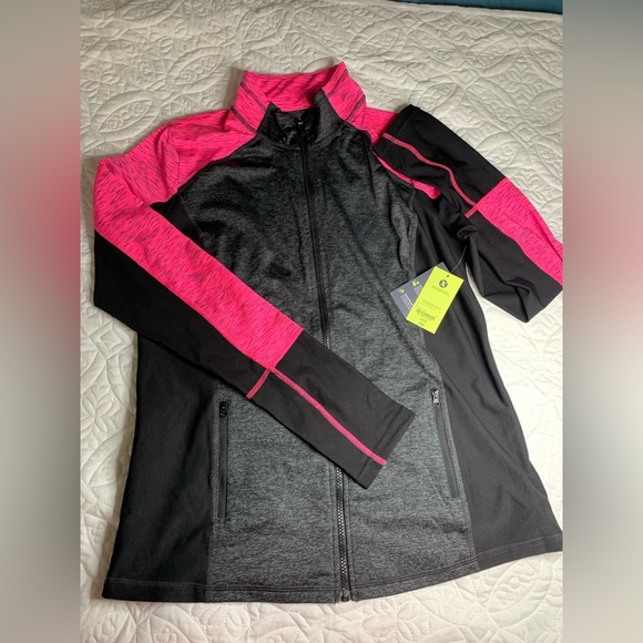 pink and black ladies sweater size L - Picture 2 of 6